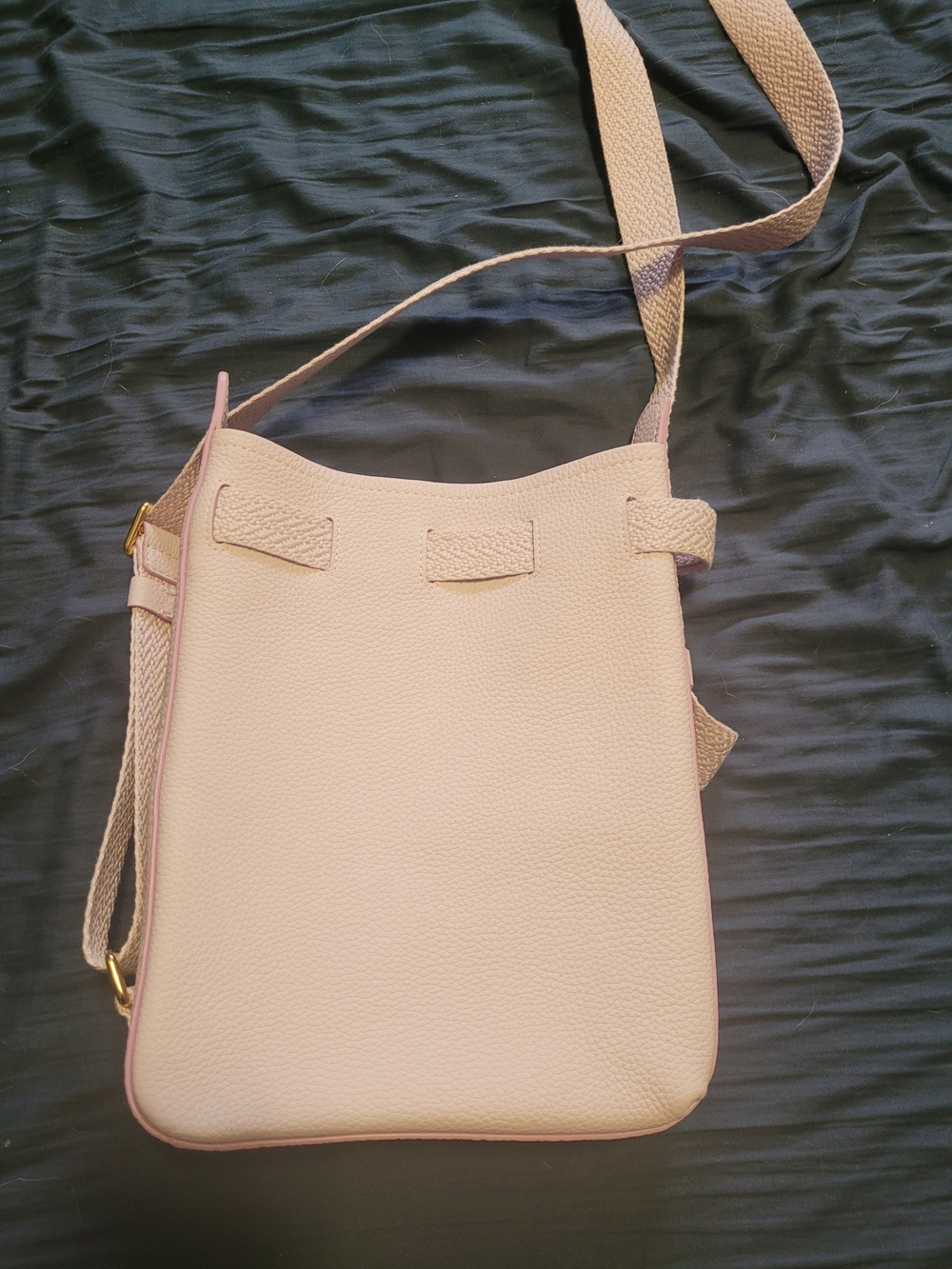 ECCO Pale Pink Crossbody Bucket Bag